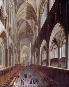El interior de la Abadía de Westminster, c.1714